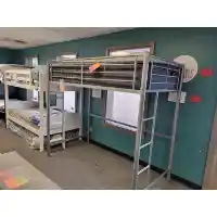 Stanley Ranger Premium Silver Metal Twin Loft Bed