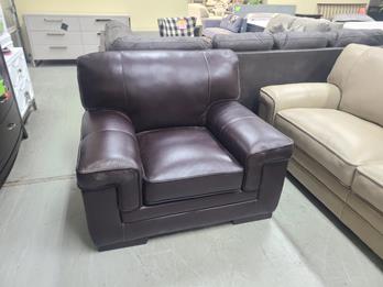 Simon Li Stampede Coffee Leather Chair