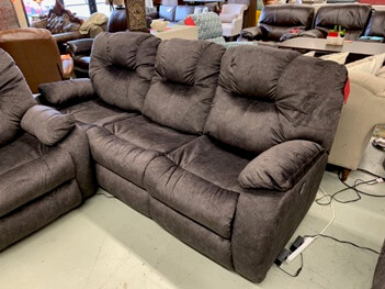 Avalon Power Reclining Sofa in Rocky Road Godiva