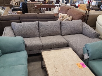 Violino Salt & Pepper Sofa with Right-Hand Chaise