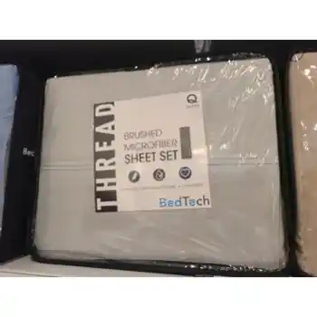 BedTech Pewter Polyester & Bamboo Cal King Sheet Set
