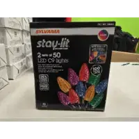 Sylvania Multicolor Textured 50-LED-C9-Light Strings (set of 2)