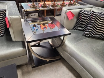 Steve Silver Zach Black & Silver End Table