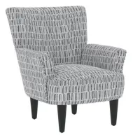 Emerald Cascade Stone Patterned Accent Chair