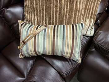 Multicolor Striped Throw Pillow