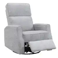 Emerald Tabor Grey Swivel Glider Recliner