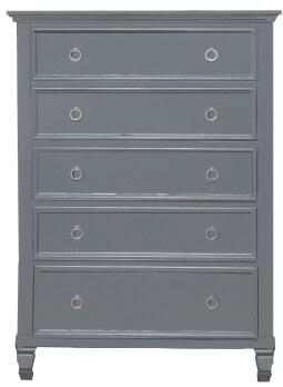 New Classic Tamarack Grey 5-Drawer Chest