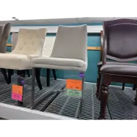 Tivie Upholstered Side Chair with Metal Base (blemished)