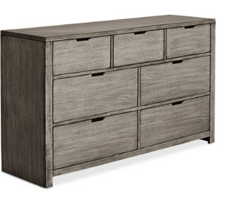 Home Meridian Tribeca Grey 7-Drawer Dresser