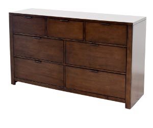 Home Meridian Tribeca Dark Cappuccino 7-Drawer Dresser