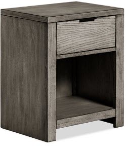 Home Meridian Tribeca Grey Nightstand