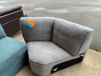 Violino Triumph Graphite Tweed Corner Chair