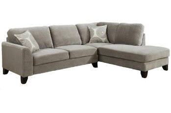 Porter Malibu Silver 2-Piece Sectional with Right-Hand Chaise