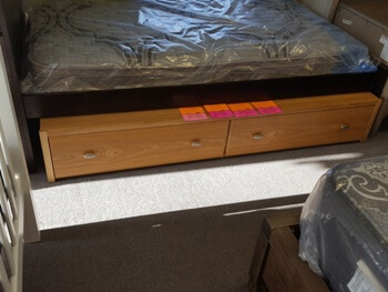 New Classic Casual Oak Underbed Storage Drawers Unit