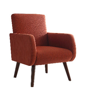 Coaster Orange & Red Variegated Accent Chair