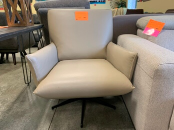 Chateau Dax Light Grey Swivel Chair