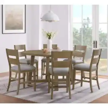 Foremost Wellington Round Counter-Height Dining Set with 6 Barstools