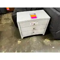 Warlington Grey 3-Drawer Nightstand 