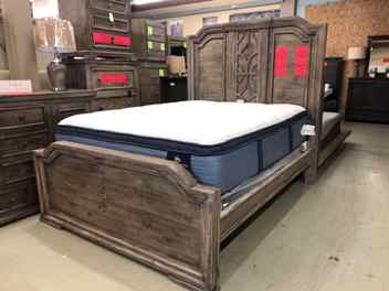 Vintage Furniture Westgate King Panel Bed in Granite