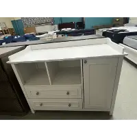 Stanley Ranger White Dresser with 2 Drawers & 1 Cupboard (blemished)