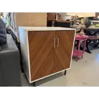 Stanley Ranger White & Maple Finish Accent Cabinet