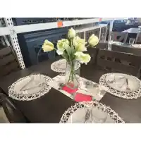 Tulips Foliage Arrangement in Clear Glass Vase