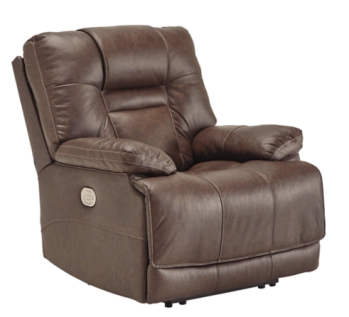 Ashley Wilson Umber Brown Leather Triple Power Recliner