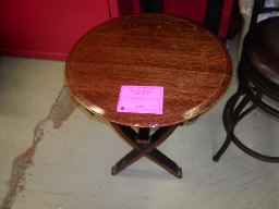 Wine Barrel Side Table