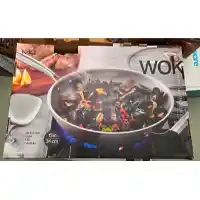 Miu Tri-Ply Clad Stainless Steel Wok with Lid & Spatula
