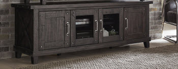Modus Yosemite Cafe Long TV Stand with Glass Doors