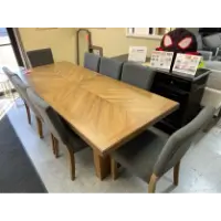 Universal Zealand Dining Set with 8 Chairs (blemished)