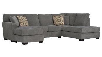 Legends Oasis Charcoal 2-Piece Sectional with Left-Hand Chaise