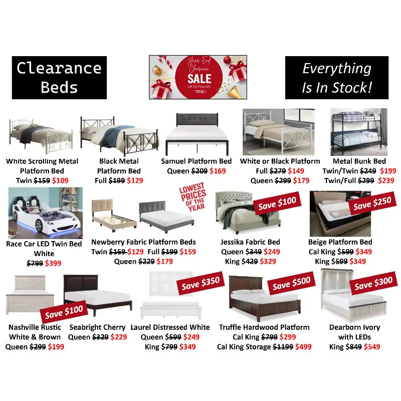 Clearance Beds